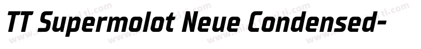 TT Supermolot Neue Condensed字体转换